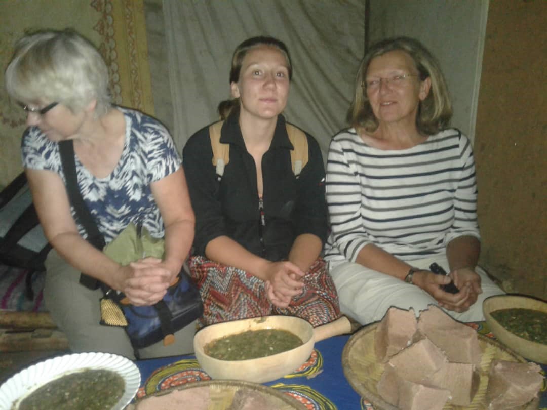 Grinding Sorghum Seeds for Local Cooking